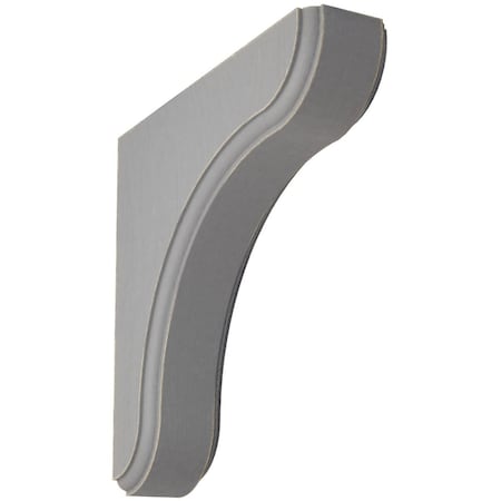 Ekena Millwork 1 3/4"W x 7 1/2"D x 7 1/2"H Eaton Wood Vintage Decor Bracket, Pebble Grey BKTWD02X08X08EAPG